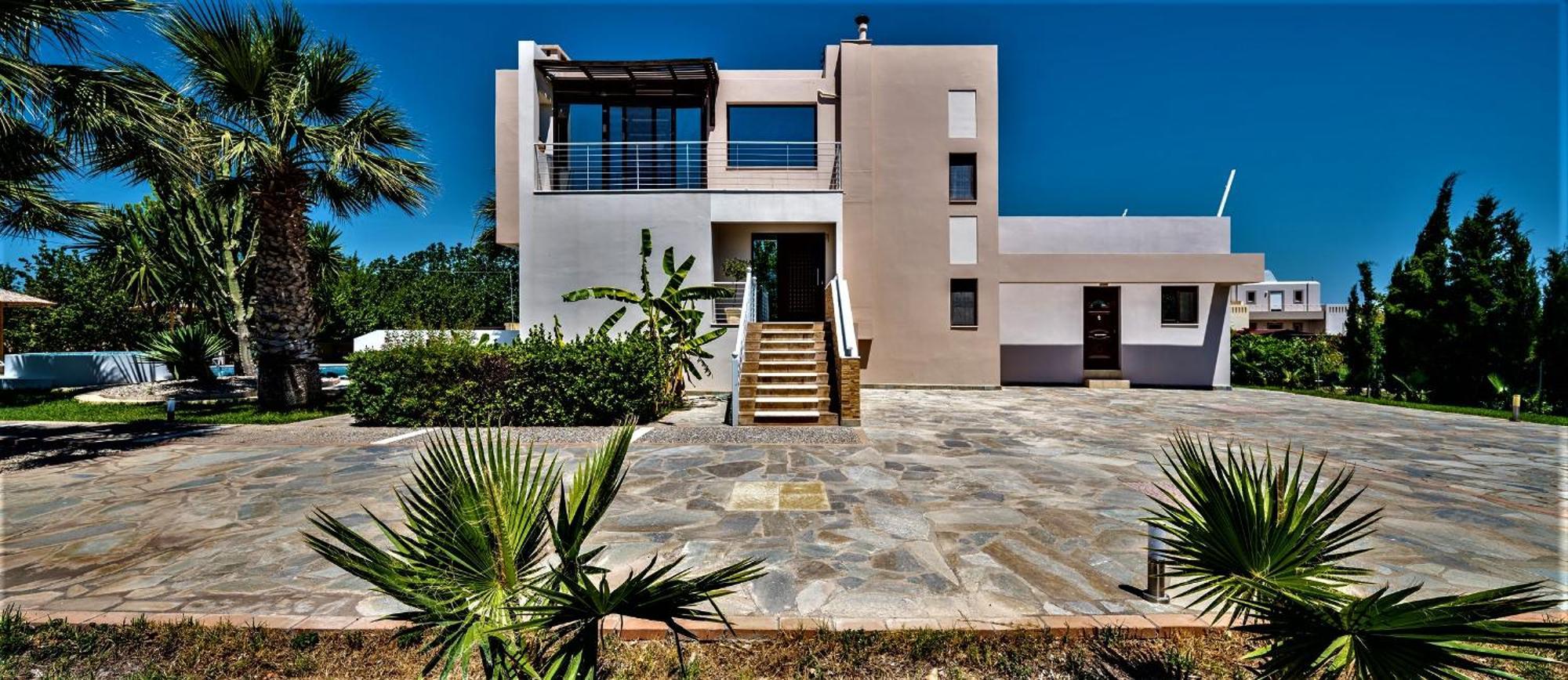 Xenos Villa 2 With A Private Pool,Near The Sea Tigkaki  Luaran gambar